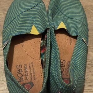 BOBS from Skechers Blue and Green Slip-Ons